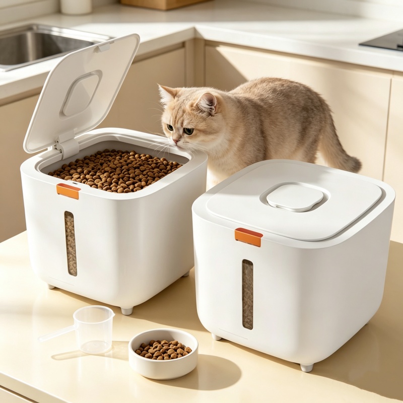 Food Storage Pet - Caja de Almacenamiento de Alimentos para