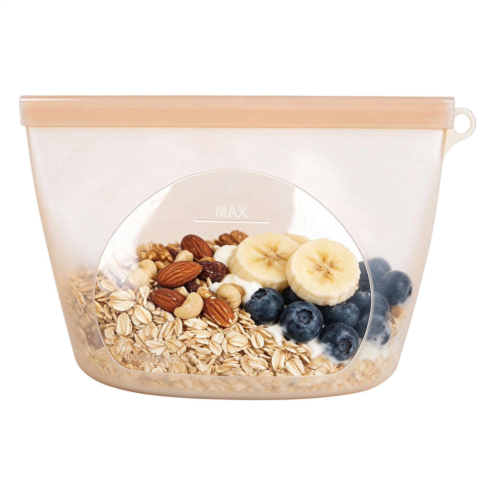 Food Storage Ziploc - Bolsas de silicona para almacenamiento de