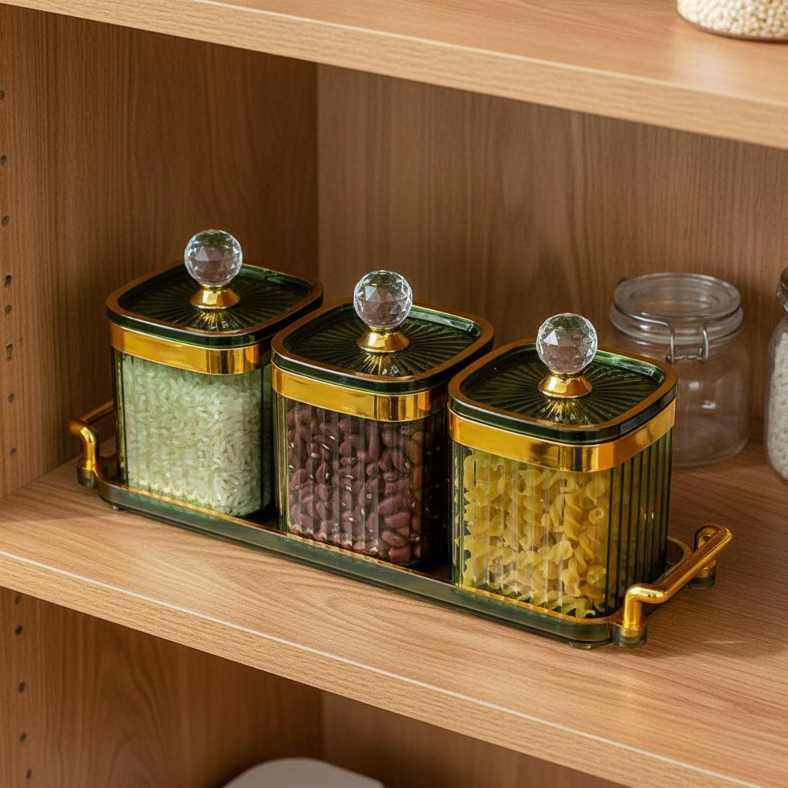 Storage Food Tray - Juego de Recipientes Decorativos para Snacks,