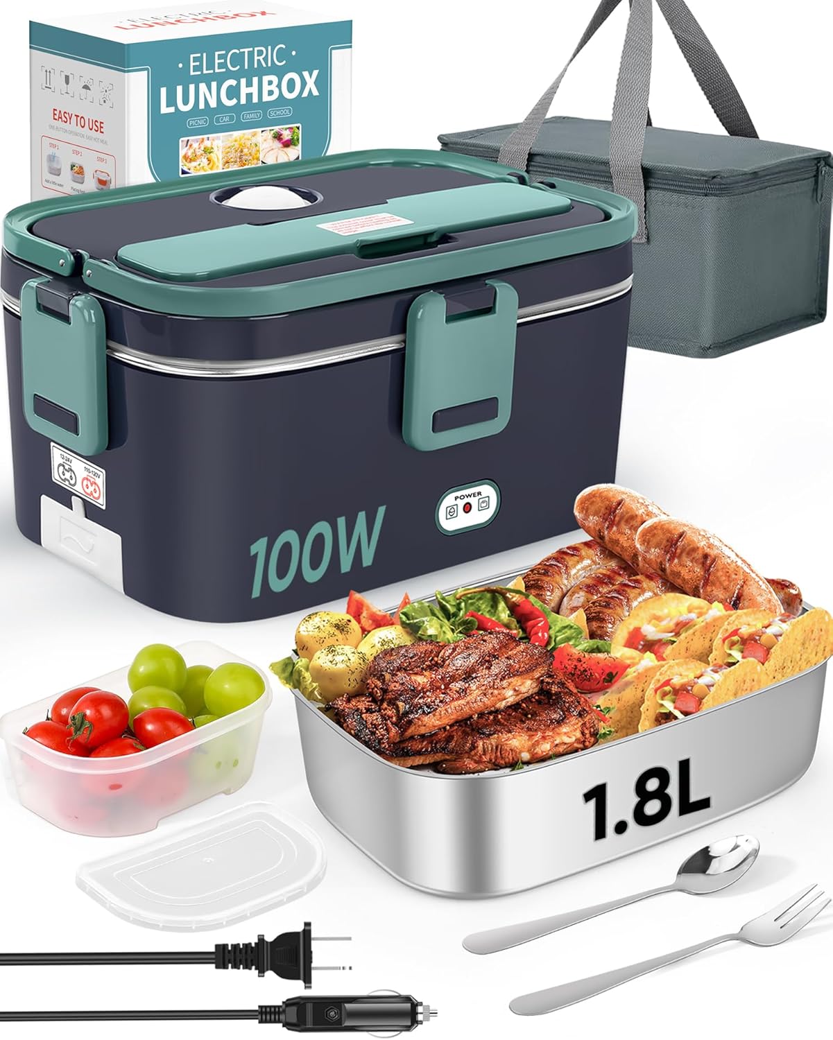 Food Storage Box Stainless Steel - Nueva fiambrera eléctrica para coche sin