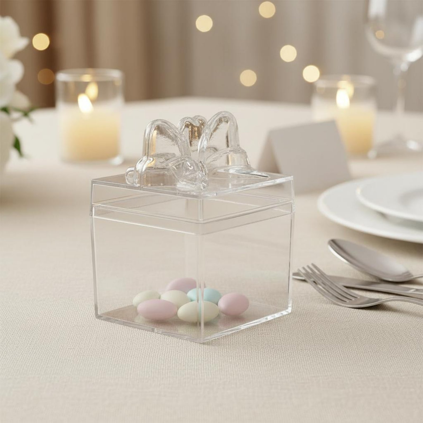 Food Storage Container - Caja de Plástico Transparente para Dulces