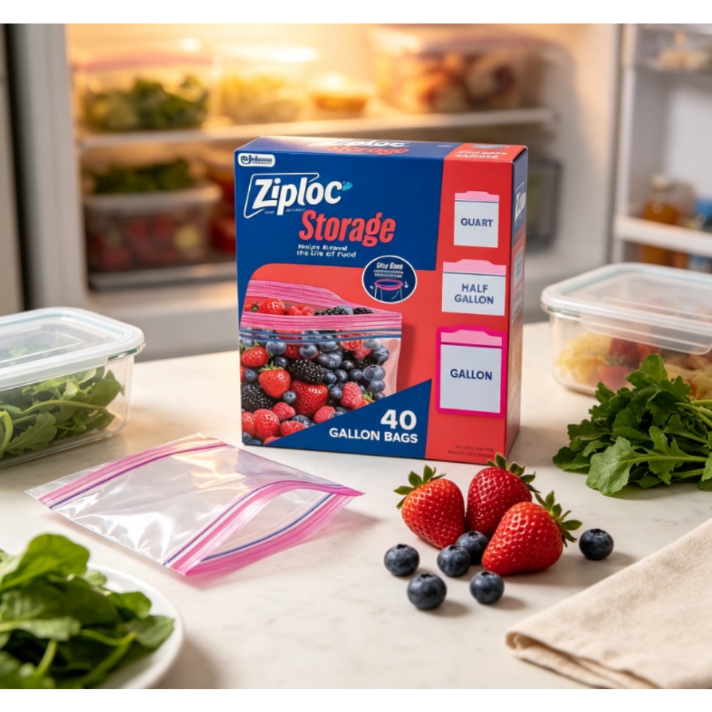 Food Storage Ziploc - Bolsas de Almacenamiento de Alimentos Marca