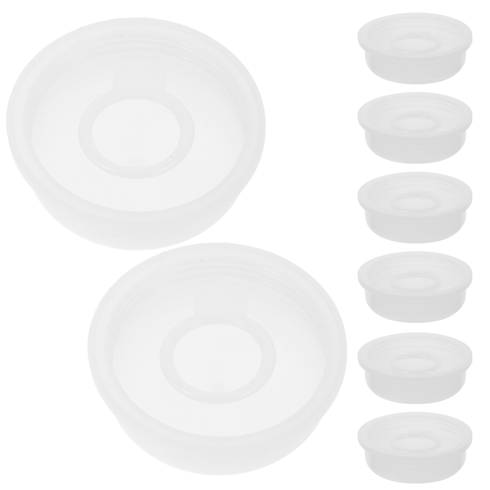 Food Storage Pet - 10 tapas de plástico para cubos