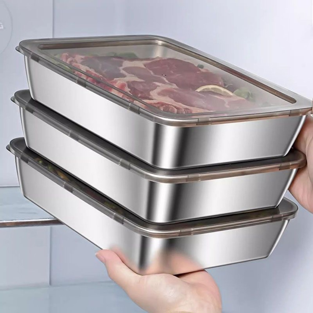 Storage Food Tray - Bandeja de Servicio de Acero Inoxidable