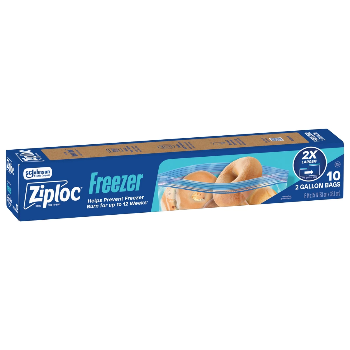 Food Storage Ziploc - Bolsas Ziploc de Dos Galones para