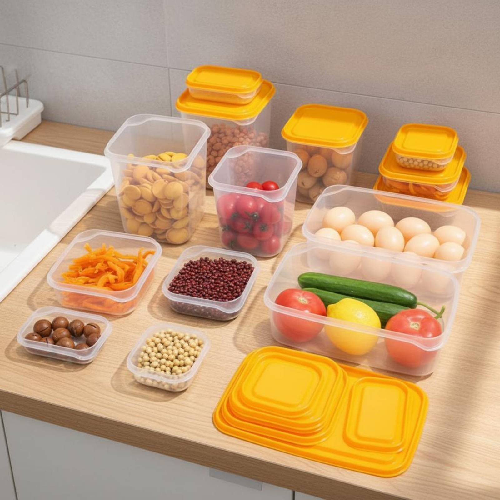 Juego de 17 Recipientes para R - Food Storage Container reseña y precio