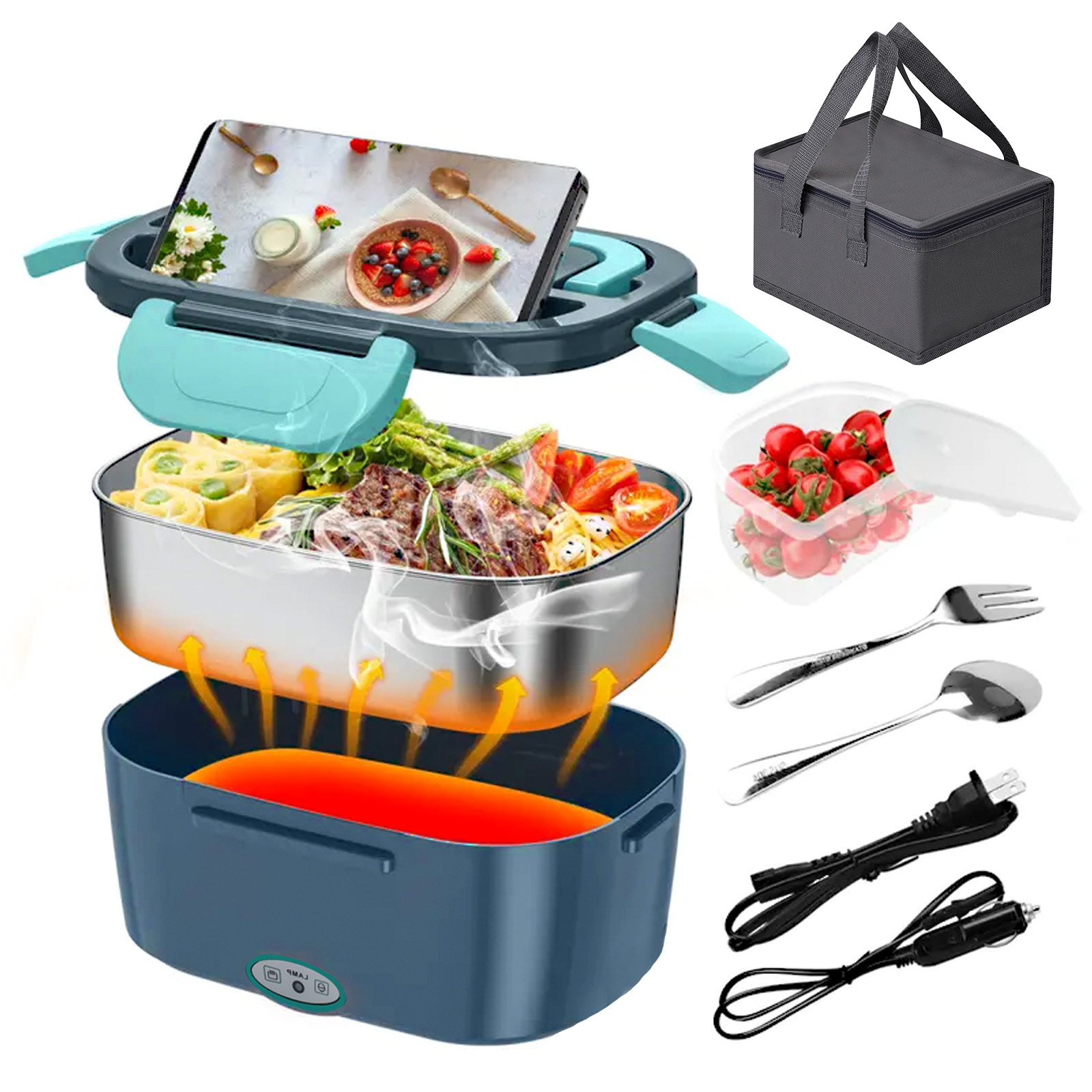 Lonchera Eléctrica de 100W y 1 - Food Storage Box Stainless Steel reseña y precio