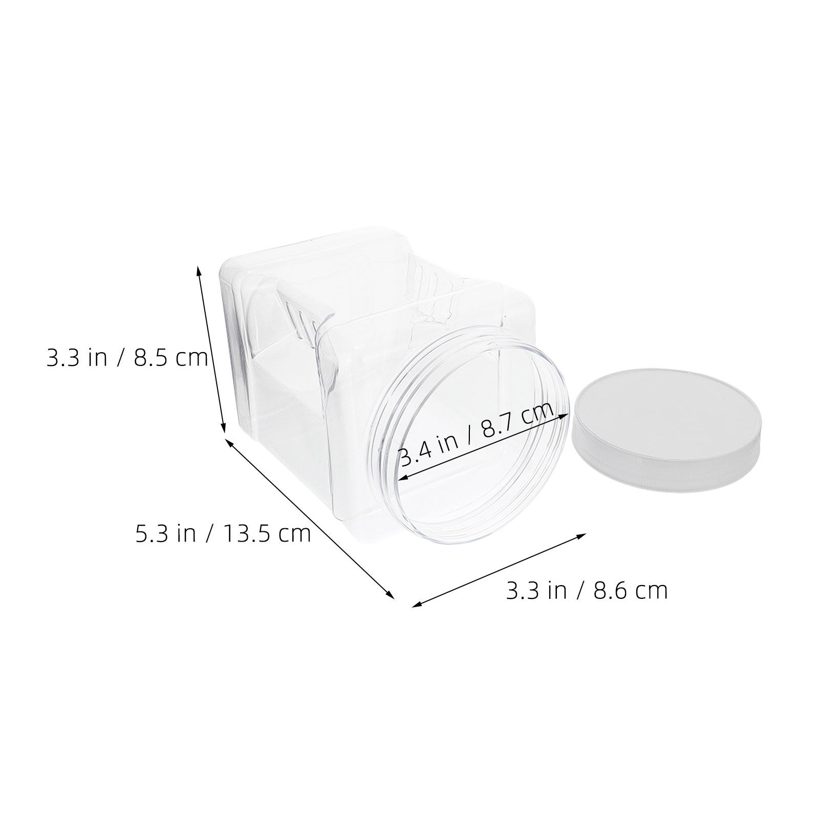 6 Recipientes Cuadrados Transp - Food Storage Container reseña y precio