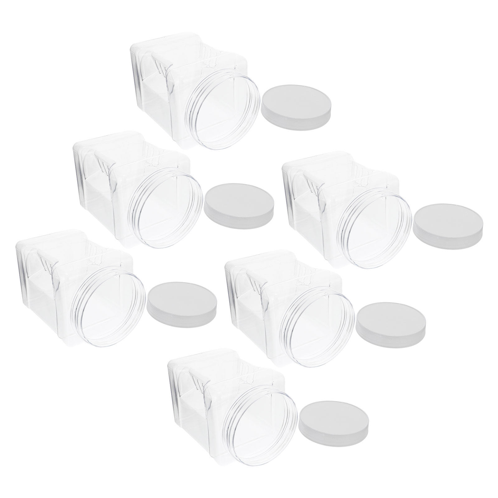 6 Recipientes Cuadrados Transp - Food Storage Container reseña y precio