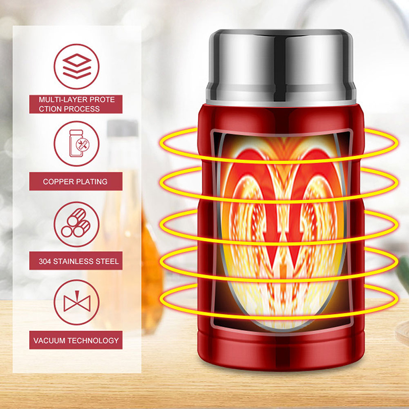 Recipiente de comida de acero  - Food Storage Thermos reseña y precio