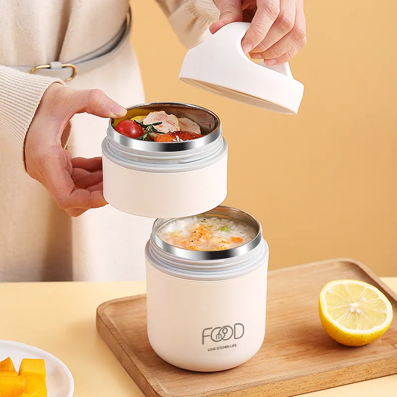 Fiambrera aislante de acero in - Food Storage Thermos reseña y precio