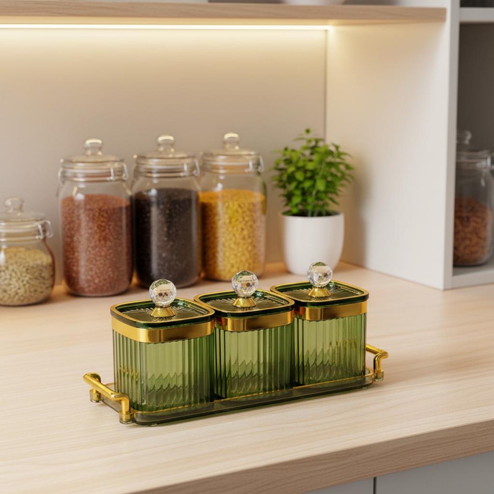 Juego de Recipientes Decorativ - Storage Food Tray reseña y precio