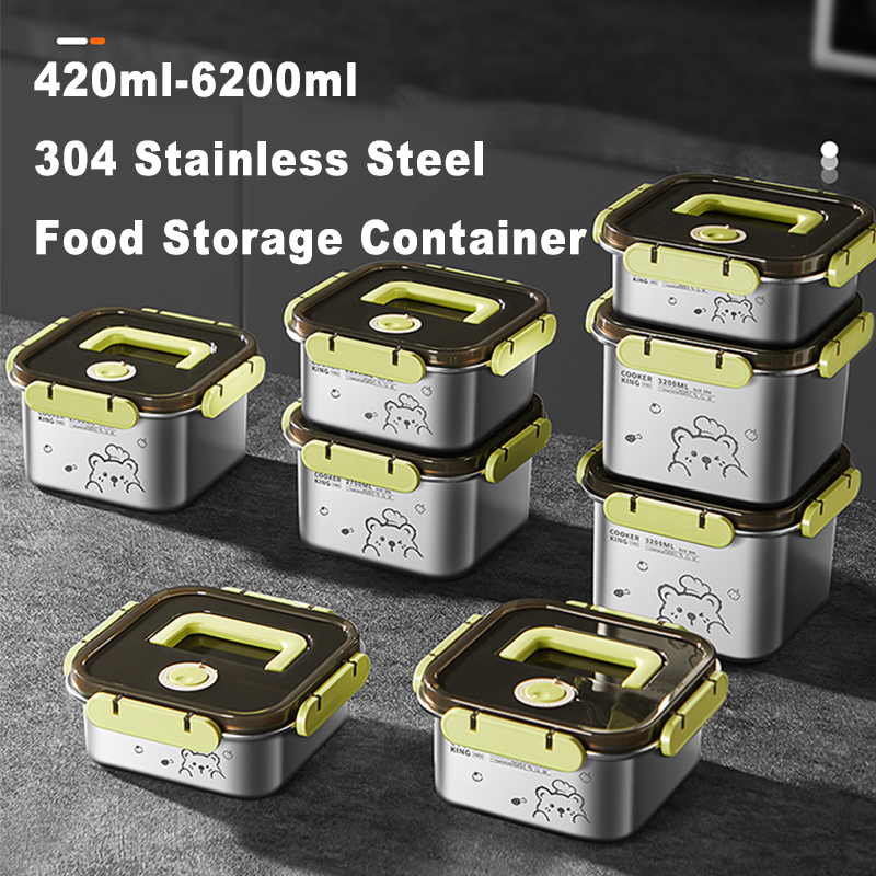 COOKER KING 420ml-6200ml Conte - Food Storage Box Stainless Steel reseña y precio