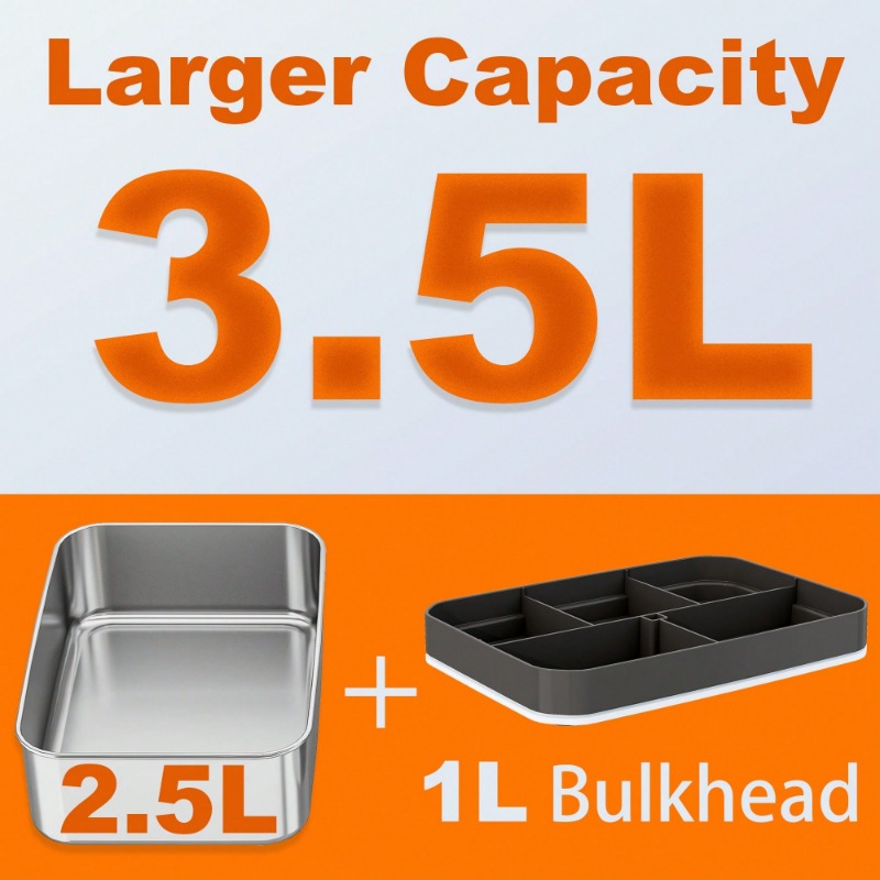 Lonchera eléctrica con calefac - Food Storage Box Stainless Steel reseña y precio