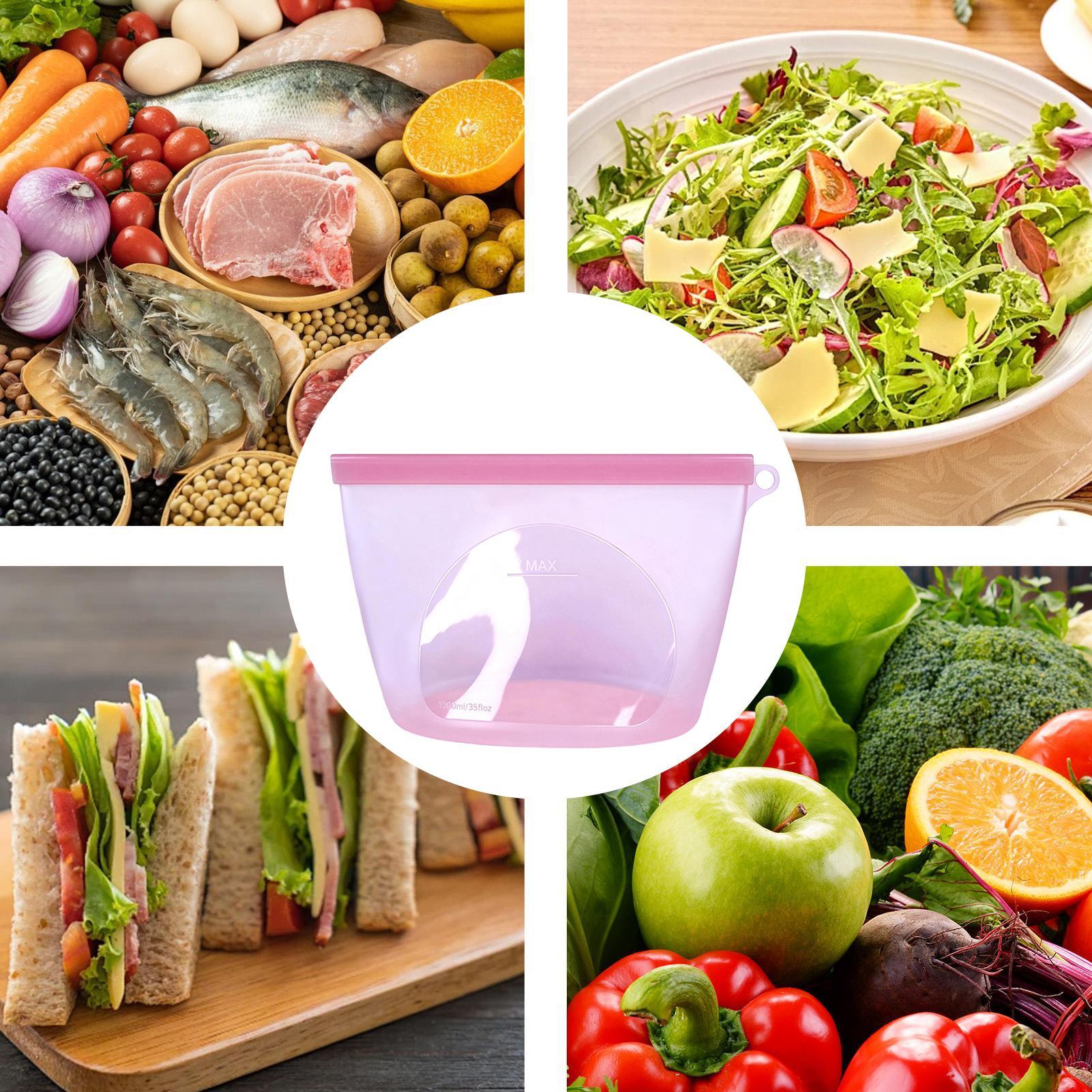 Bolsas de silicona para almace - Food Storage Ziploc reseña y precio