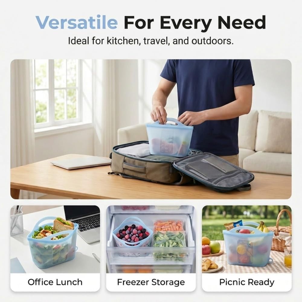 Bolsas de Almacenamiento de Al - Food Storage Ziploc reseña y precio