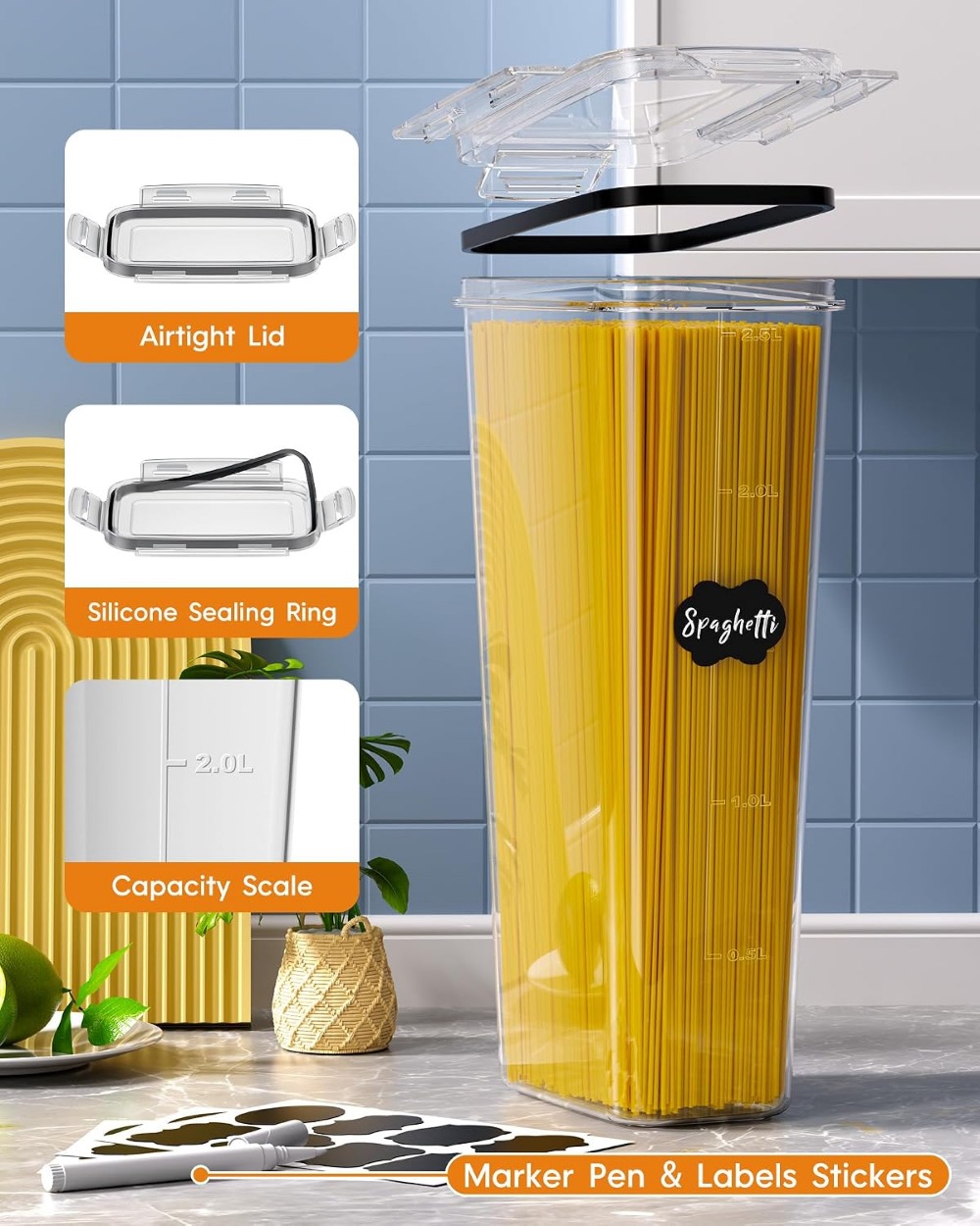 24 Recipientes Herméticos para - Food Storage Container reseña y precio